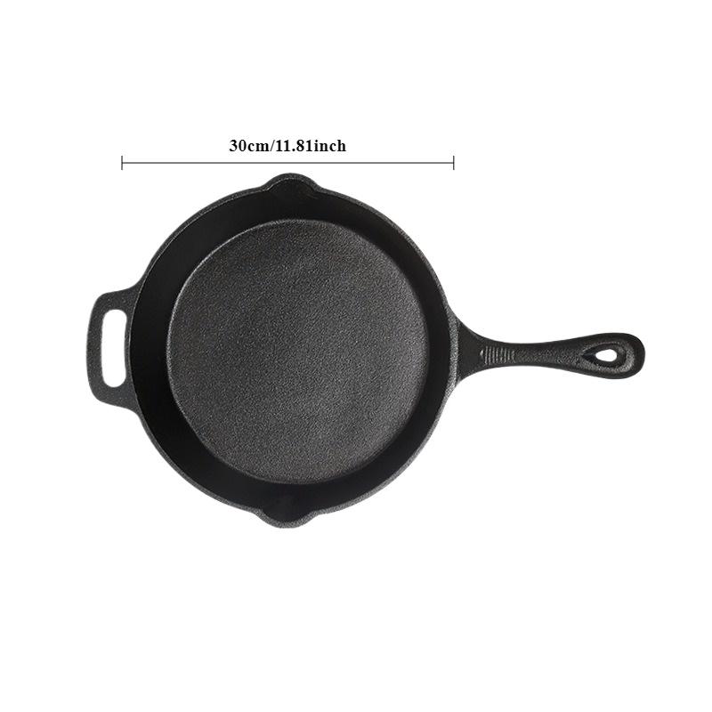 Iron Cast Pan Frying Egg Steak Skillet Cookers Pot Household Cookware For Omelet Sandwich Waffle Grill
