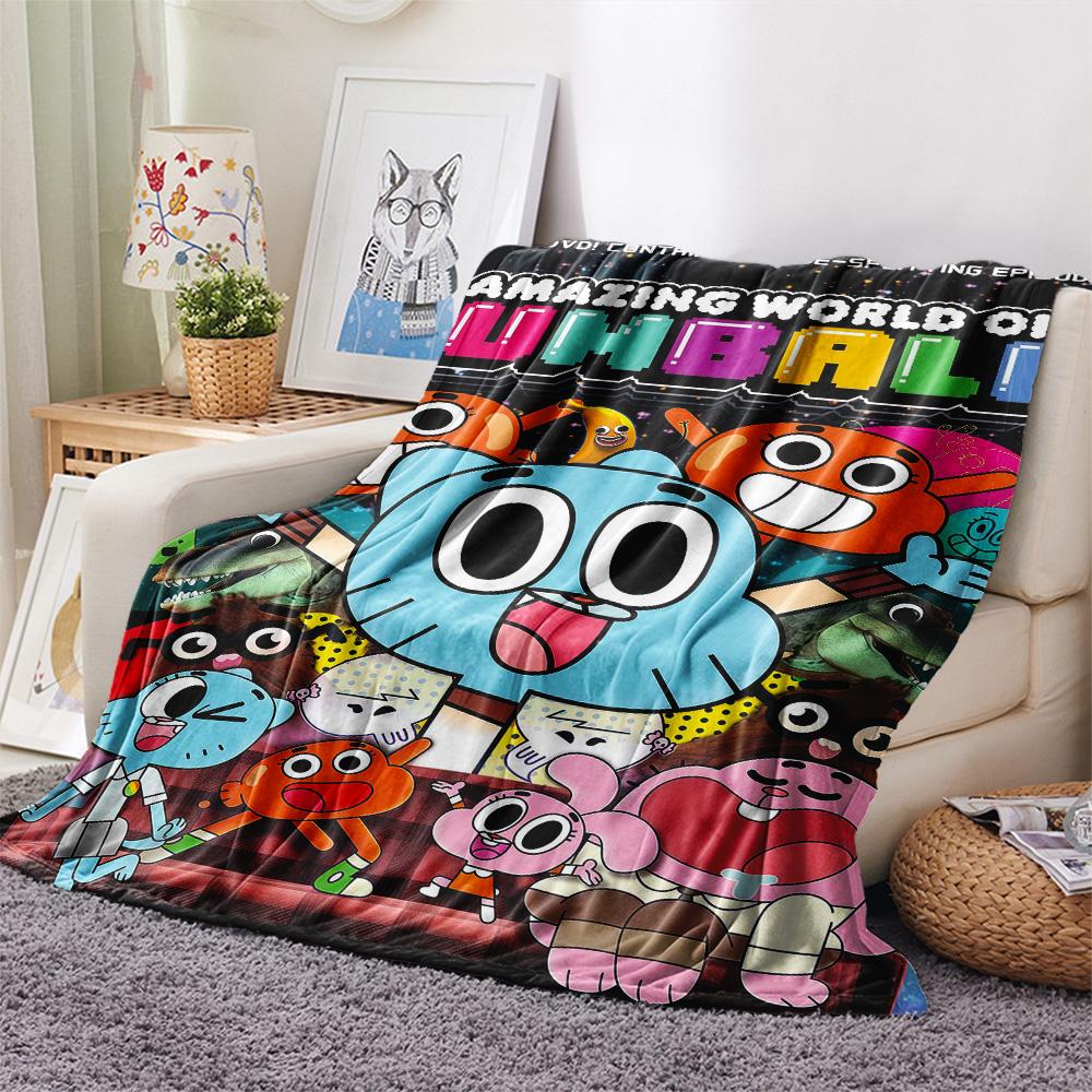 Gumball-Print Flanelldecke, Hohe Qualität, Bequem für alle Jahreszeiten, Heimdekoration, Wärme und Komfort