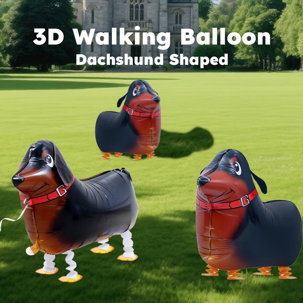 2 Pièces Ballon Forme Chien Saucisse Marchant en 3D Thème Animal de Compagnie Fête d'Anniversaire Décoration Ballon Cadeaux Créatifs Globos Fournitures