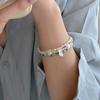 Freshwater Pearl & Green Crystal Bracelet - 2022 Design for Women