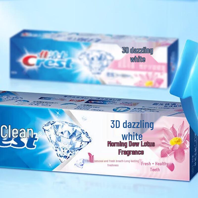 Crest 3D White Morning Dew Lotus Toothpaste