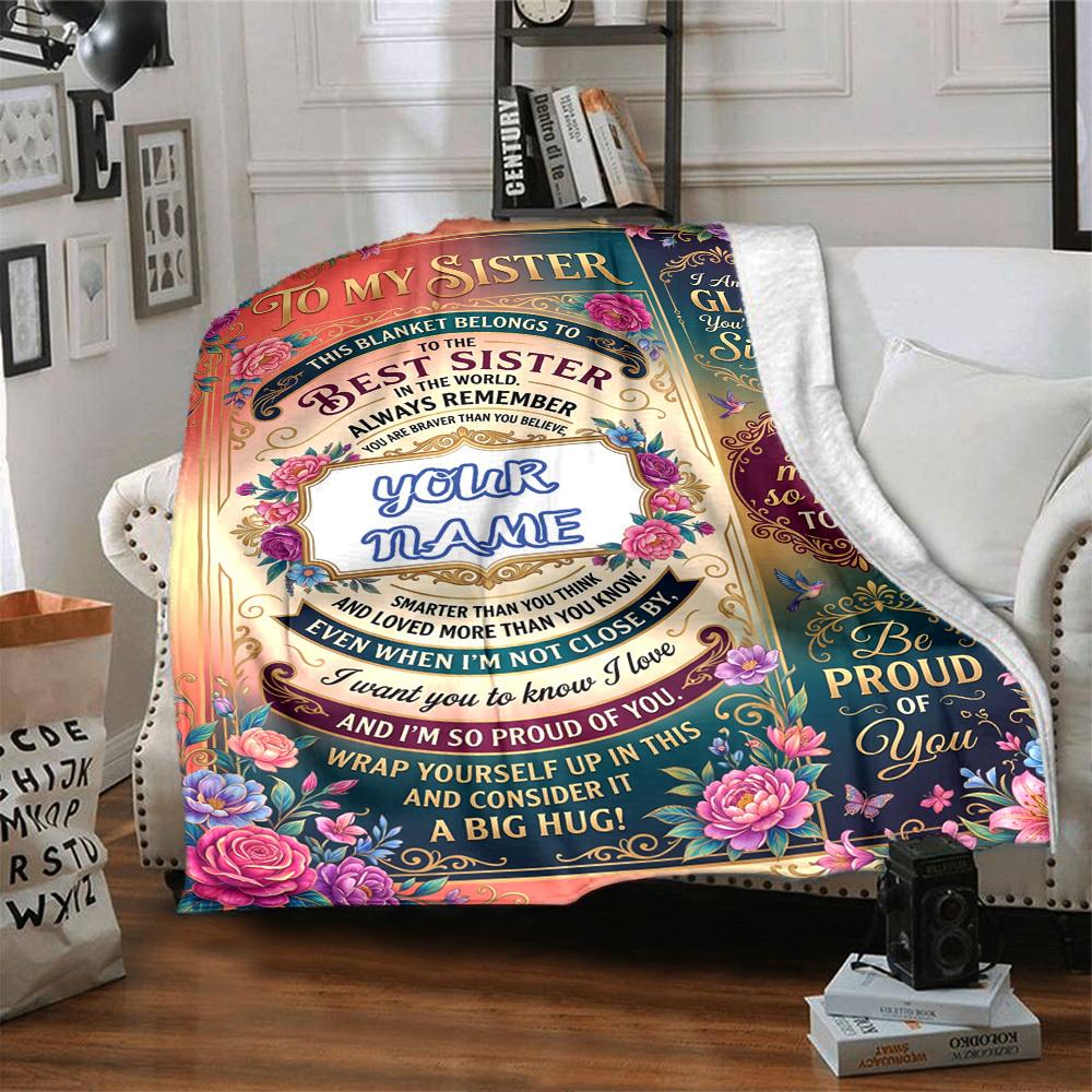 Sister'S Strength And Support Lightweight Blanket Soft Warm Cozy Suitable For Sofa Couch Office Bed Picnics Ideal For All Seasons Digital Print Ideal