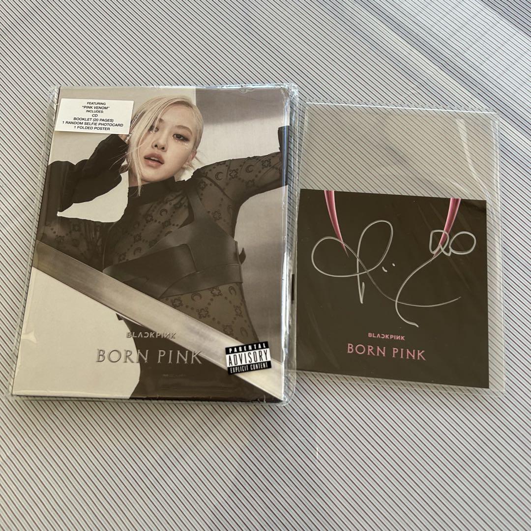 

[USED] BLACKPINK BORN PINK Rosé autographed CD