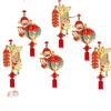 2026 Year of the Horse New Year Good Luck Red Lantern Hanging Ornaments