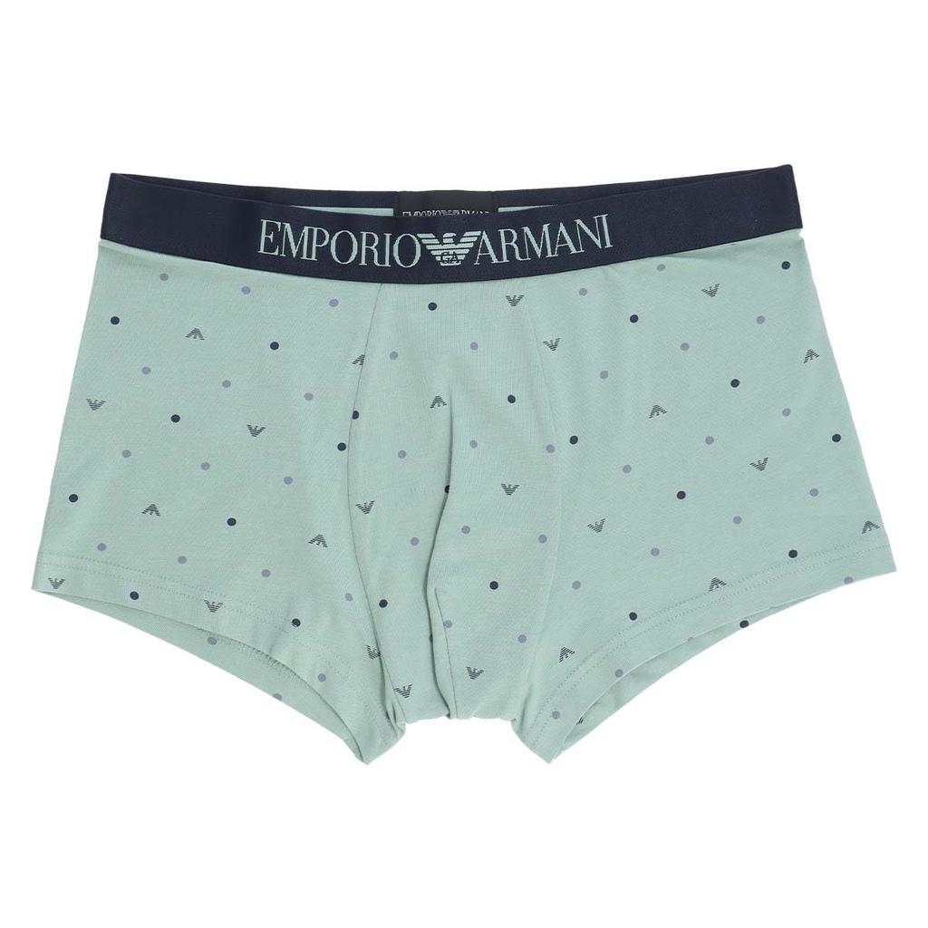 Emporio Armani Classic Pattern Mix Boxer Shorts, Men's, Sizes S/M/L, Front Closure, EU Sizes, 54059942, 61. Sax