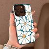 Retro Daisy Floral Summer Trendy phone case for iPhone 17 17Air 16 15 14 13 12 11 Pro Max Plus Colorful Silver