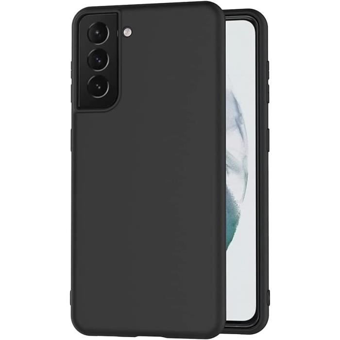 Case - BOOLING - for Samsung S21 Plus - Black - Flexible - Anti-Scratch - 2 Tempered Glasses