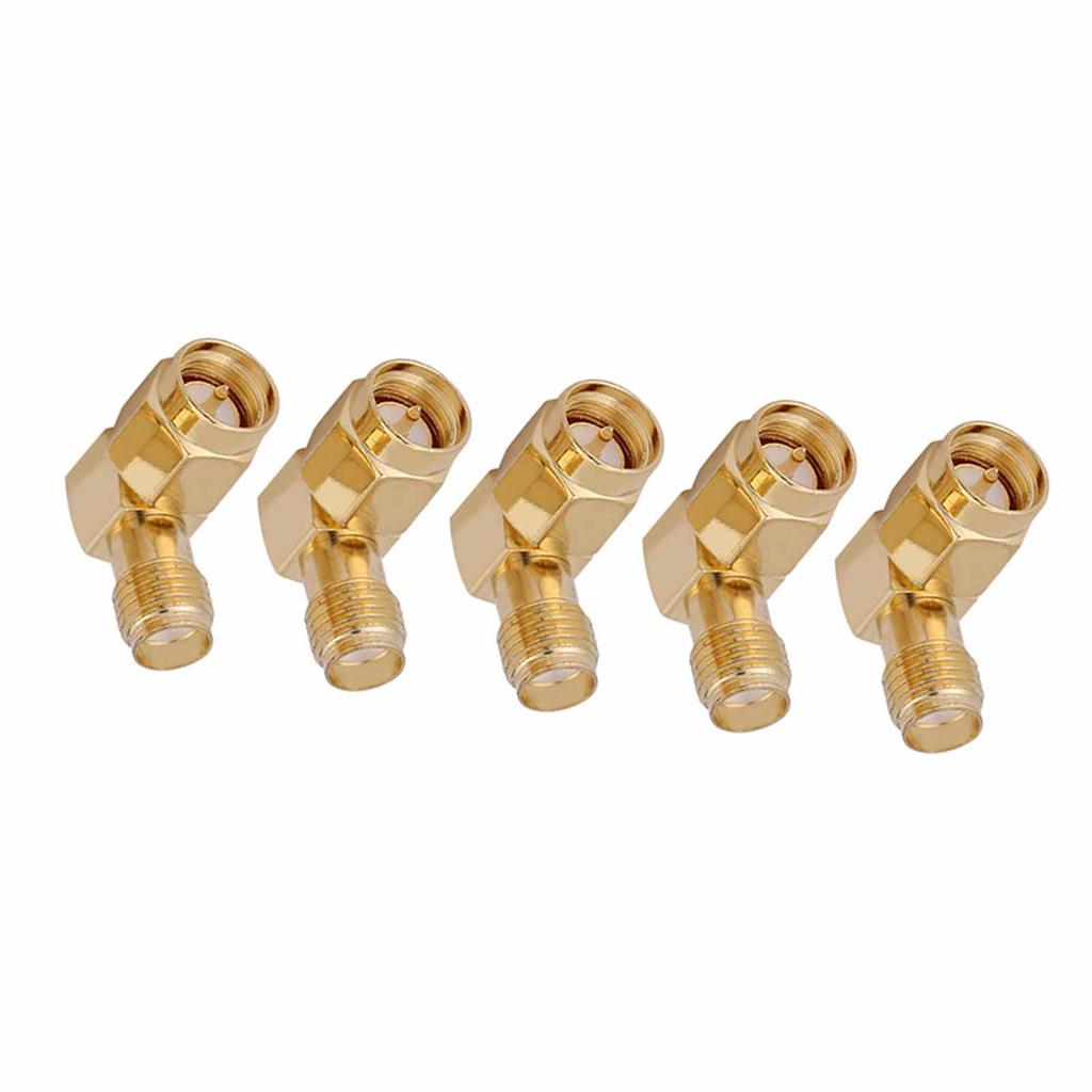 10Pcs SMA Connector Male To Female Adapter Right Angle 90 Degree for RF Connection