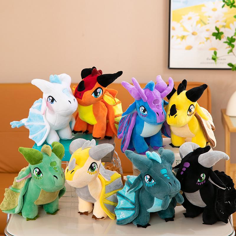 30cm Dragon Plush Toy High Quality Stuffed Animal Doll Animation Character Gift For Boys Birthday