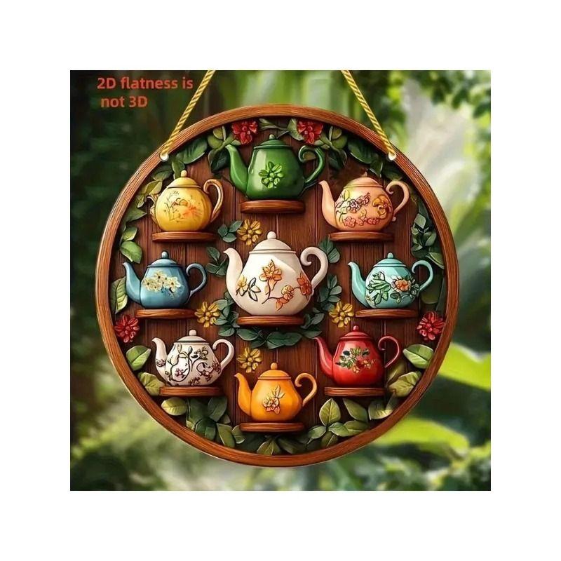 Flat 2D Wooden Sign, Hanging Decorative Accessories