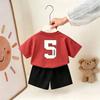 Children's Clothing Summer Set Printed T-Shirt and Shorts 2-Piece Set for Girls and Boys Casual Wear