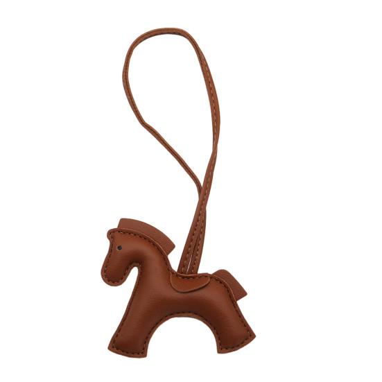 Taschenanhänger Kunstleder Pferde Design Schlüsselanhänger mit Exquisiter Naht Aufhängeseil Schlüsselanhänger Taschenanhänger Handy Zubehör