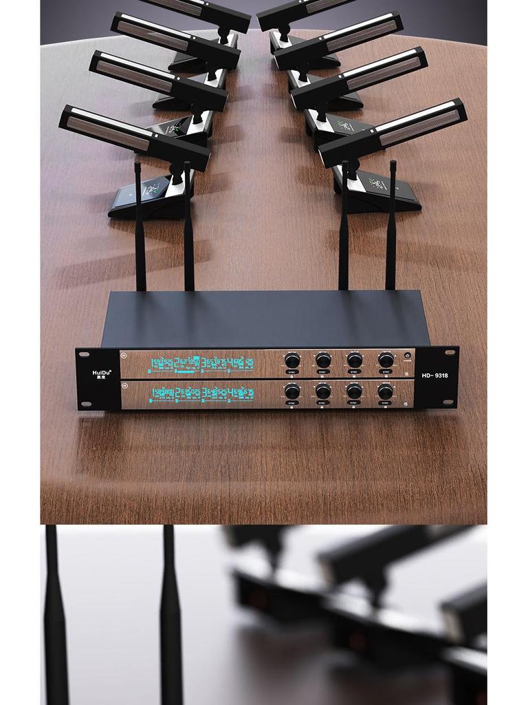 HuiDu HD-9318 Professional FM Wireless Conference Microphone System
