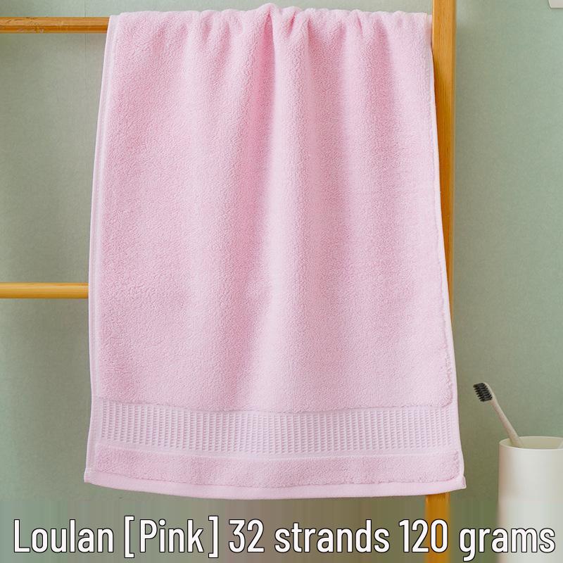 Thick Absorbent Pure Cotton Face Towel with Embroidered Logo for Adults
