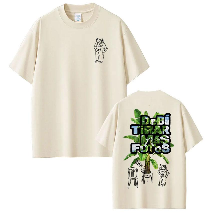 

Rapper Bad Bunny T Shirts Debi Tirar Mas Fotos DTMF T-shirts Men Women Clothing Fashion 100% Cotton Oversized T-shirt Streetwear S разноцветный
