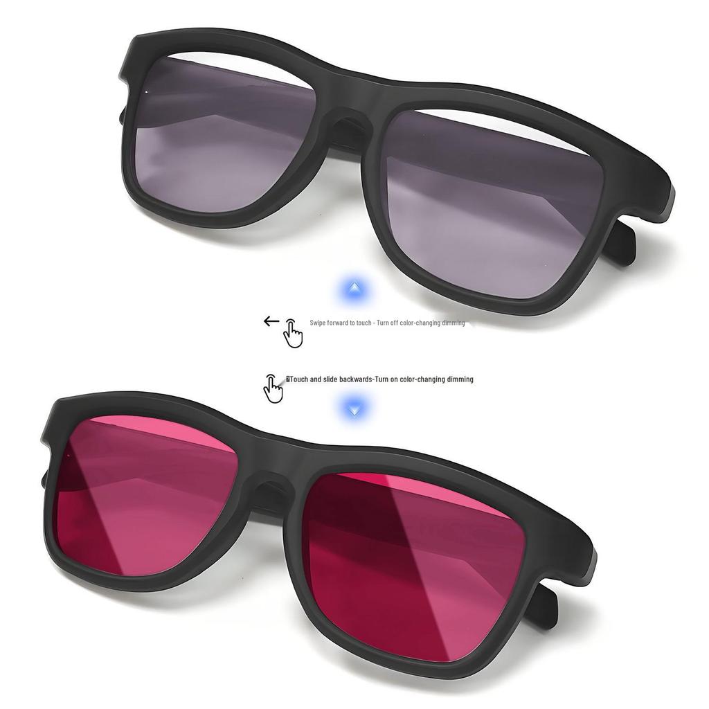 Occhiali Intelligenti GV90: Protezione UV400 che cambia colore, Fotografia con telecomando, Traduzione AI e Bluetooth