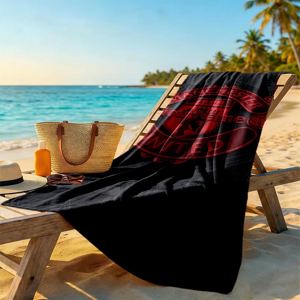 Manchester Customize Your Name Beach Towel Quick-Dry Soft Microfiber