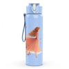 1PC Two Dancing Girl Silhouette 750ml Color Plastic Sports Water Bottle Leakproof Flip Straw Lid Suitable for Sports Office Home Use