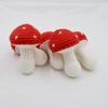 Handmade Crochet Mushroom Pendant – Exquisite Yarn Ornament & Bag Charm