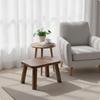 Wear-Resistant Wooden Stool Smooth Rounded Corners, Space-Saving, Footstool, for