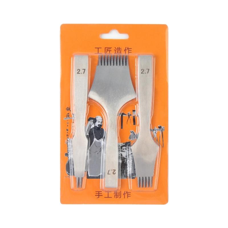 

Наборы инструментов Prong, профессиональный кожевенный ремесло 2/5/10 Зубчатый кожаный ремесленный инструмент Дыроколы Шнуровка Прямая поставка