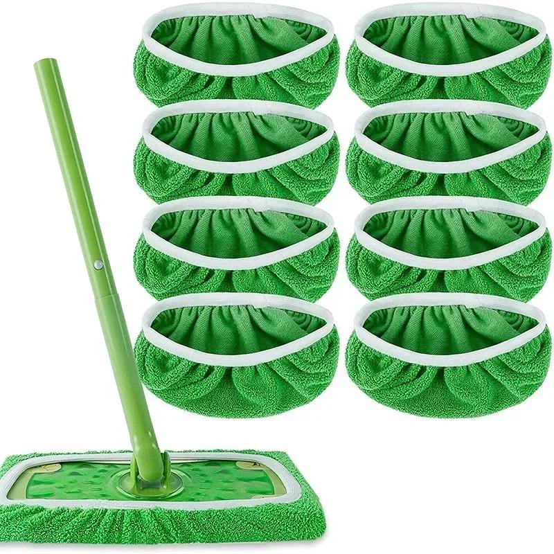 Mop Microfiber Cloth Absorbent Sponge Replacement Reusable Suitable for Flat Mop Household Accessories Bathroom Adapt To Swiffer