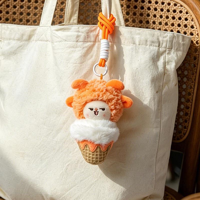 Plush Sheep Keychain With Car Accessory For Kids And Teens