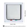 Dog Cat Kitten Flap Puppy Kitten Safety In&out Pet Door with 4 Way Security Lock Door Pet Doors Sliding Door Safety Pet Door