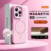 Matný Tekutý Silikon Oficiální Magnetický Kryt na Telefon Pro Pro Iphone 1 14 16 Plus 12 13 16 Pro Max Chránič Nabíjení Měkký Kryt
