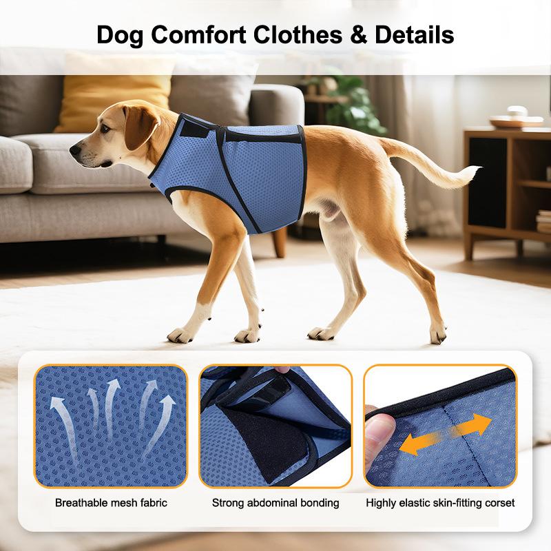 Chaqueta Abrigo para Ansiedad de Perro Para Tormentas Camiseta Calmante para Perro Amigable con la Piel - Mantén a tu Mascota Tranquila Chaleco Anti Ansiedad Para Perros y Gatos