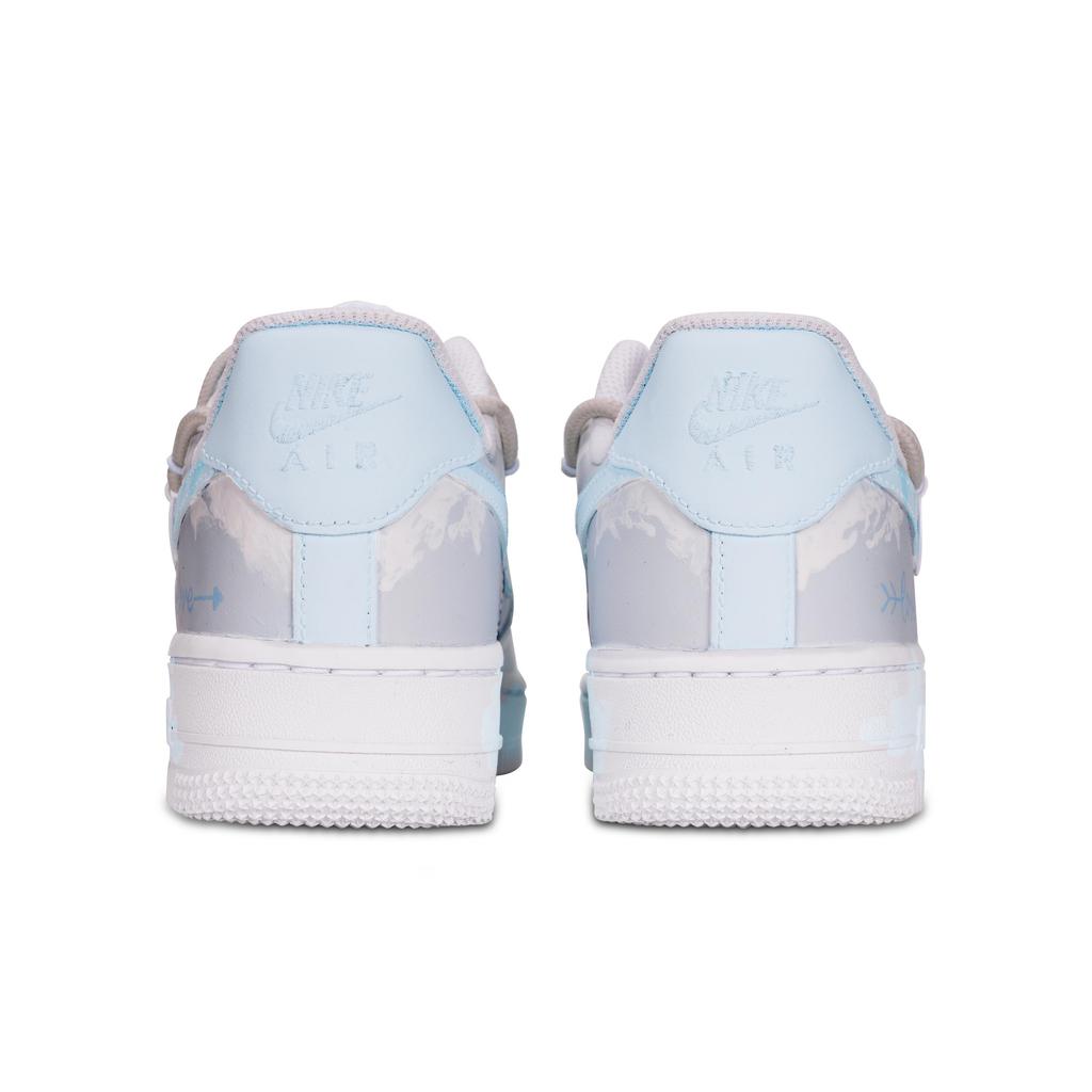 Nike Air Force 1 Love With One Stone Slip Resistant Abrasion Resistant Low top Skateboard Shoes Unisex Gray DD8959-100(Team969  BOX 2)