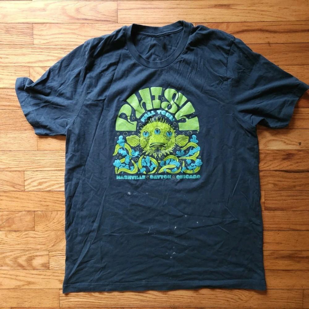 

Phish Fall Tour 2023 T-Shirt Nashville Chicago Dayton 100% cotton BL1482 XL