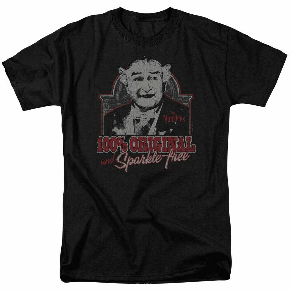 26 The Munsters 100% Original T Shirt Mens Licensed Classic TV Grandpa Black Unisex T-Shirt XXXXL