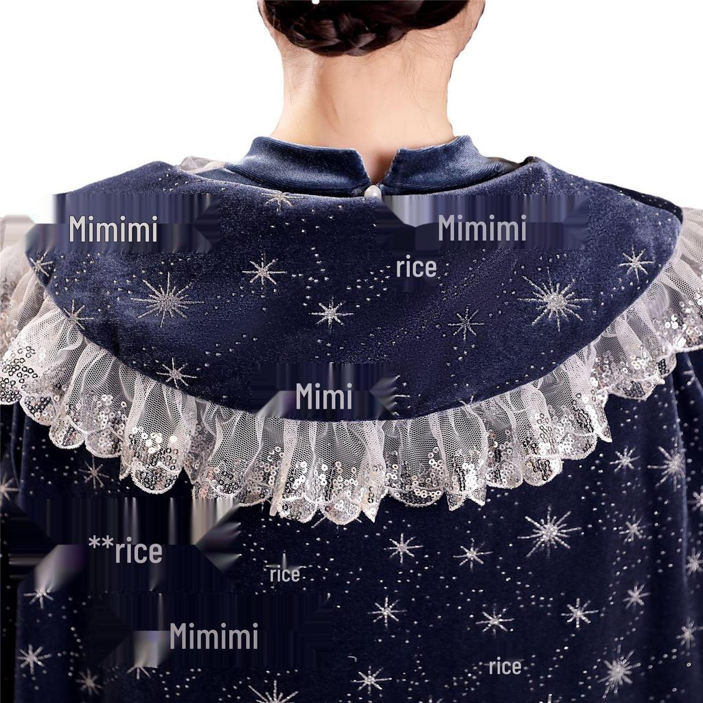 Halloween & Christmas Elsa Princess Velvet Shawl for Kids