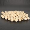 200Pcs Wooden Beads Round Hole Necklace Ball Spacer Jewelry Decoration Making Supplies