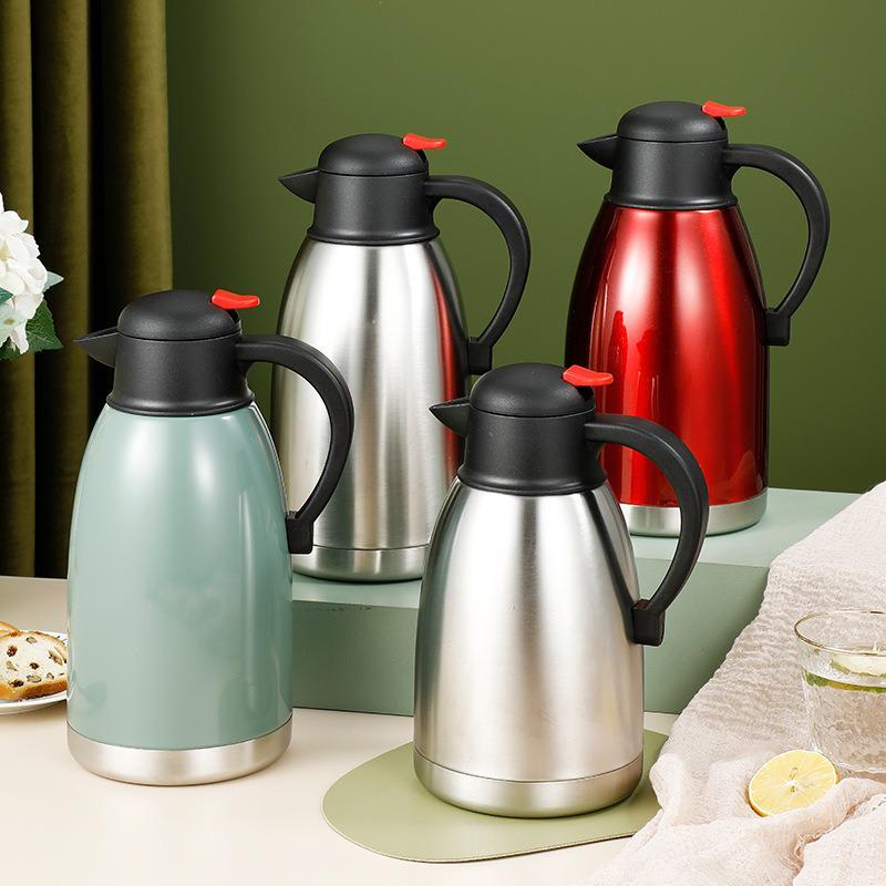 Chickpea Stainless Steel European Style Coffee Pot - Multi-Functional Insulated Thermal Kettle for Hot & Cold Storage.