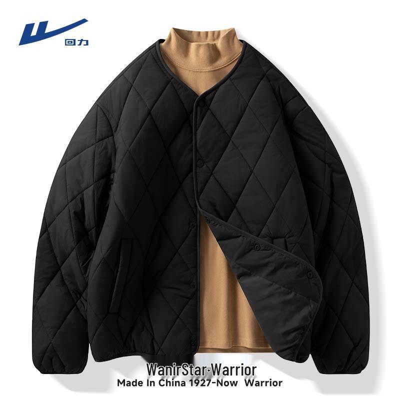 Warrior Men s Winter Diamond Quilted Collarless Padded Jacket XXL