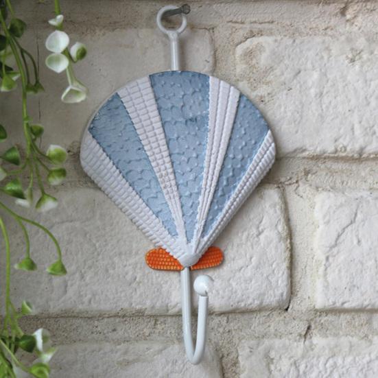 Wooden Wall Hook, Mediterranean Style Decorative Coat Hook, Sturdy Durable Wall Hanger for Home Decor Keys Umbrellas Scarves