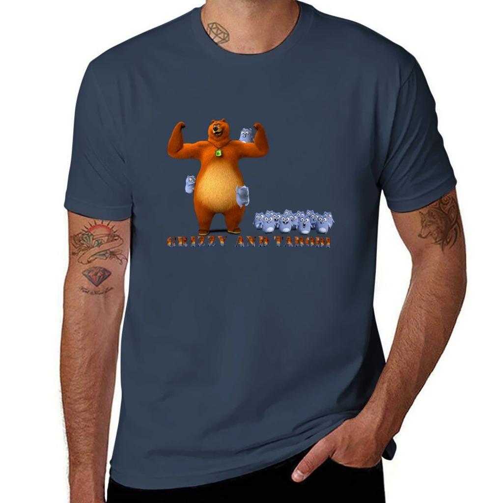 Happy Lemmings Tabodi und Grizzy Active3 T-Shirt Basic Atmungsaktiv Unifarbenes T-Shirt
