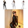 Metallic Sexy Catsuit Stretch Bodysuit With Soft And Comfortable Fabric For Women