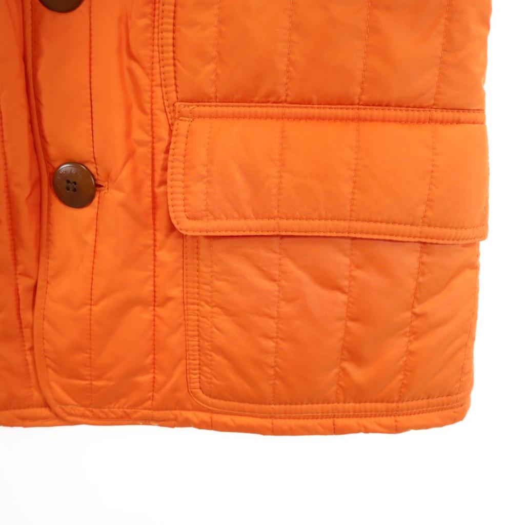 Unused RALPH LAUREN Quilted Jacket 7 Orange Tagged Women Used