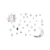 Sun Moon Stars DIY Acrylic Mirror Wall Stickers 3D Wall Stickers For Kids Rooms Decor