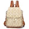 Retro Print Backpack Women's Multi-Functional Travel Small Backpack Commuter Backpack