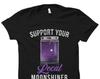 Mondscheinglas T-Shirt. Schwarzgebrannter Shirt. Mondschein-Liebhaber Geschenk. Mondschein-Liebhaber Shirt. Mondschein-Hersteller Geschenk. Schwarzbrenner Shirt Schwarzbrenner #OS4311