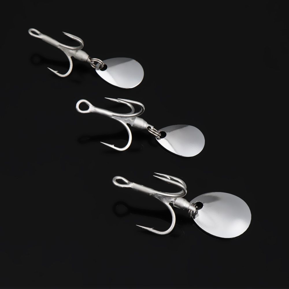 HOT Sharp Back Thorn Fishing Hook with Sequin Carbon Steel Jigging Bait Turn Ring Sequins