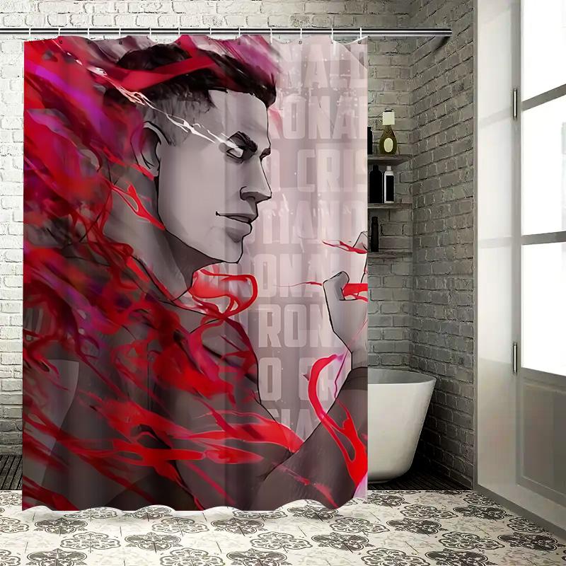

Unique Abstract Art Shower Curtain for Modern Bathroom Decor Non-Toxic Durable Fabric Eco-Friendly Fabric 90X180cm(35x70in)