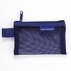 Square Solid Color Mesh Storage Bag Portable Zipper Coin Purse ID Card Credit Card Storage Bag Stationery Storage Box
