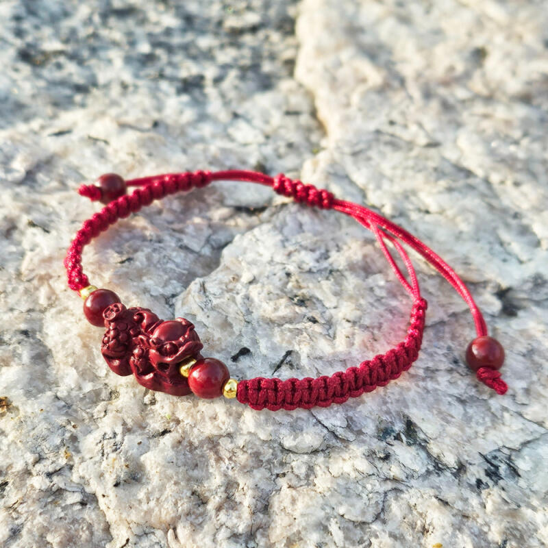 Light injection, non-holiday knot string, fortune, bad luck, fashion bracelet