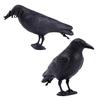 Window Decoration Crow Realistic Design Ornament, with Feather Texture Statue Texture, Stable Base Waterproof Sun-Resistant Gothic