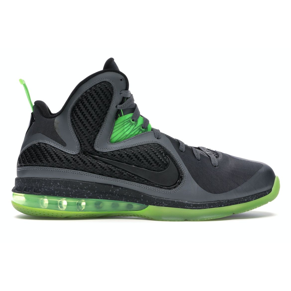 

Мужские кроссовки Nike LeBron 9 Dunkman Grey Dark-Grey Black-Volt 469764-006